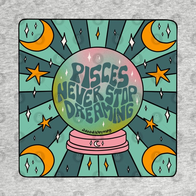 Pisces Crystal Ball by Doodle by Meg